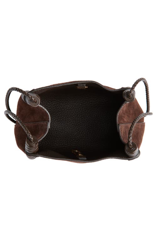 Etro , Mini Libra Tote Bag In Suede, Woman, Brown