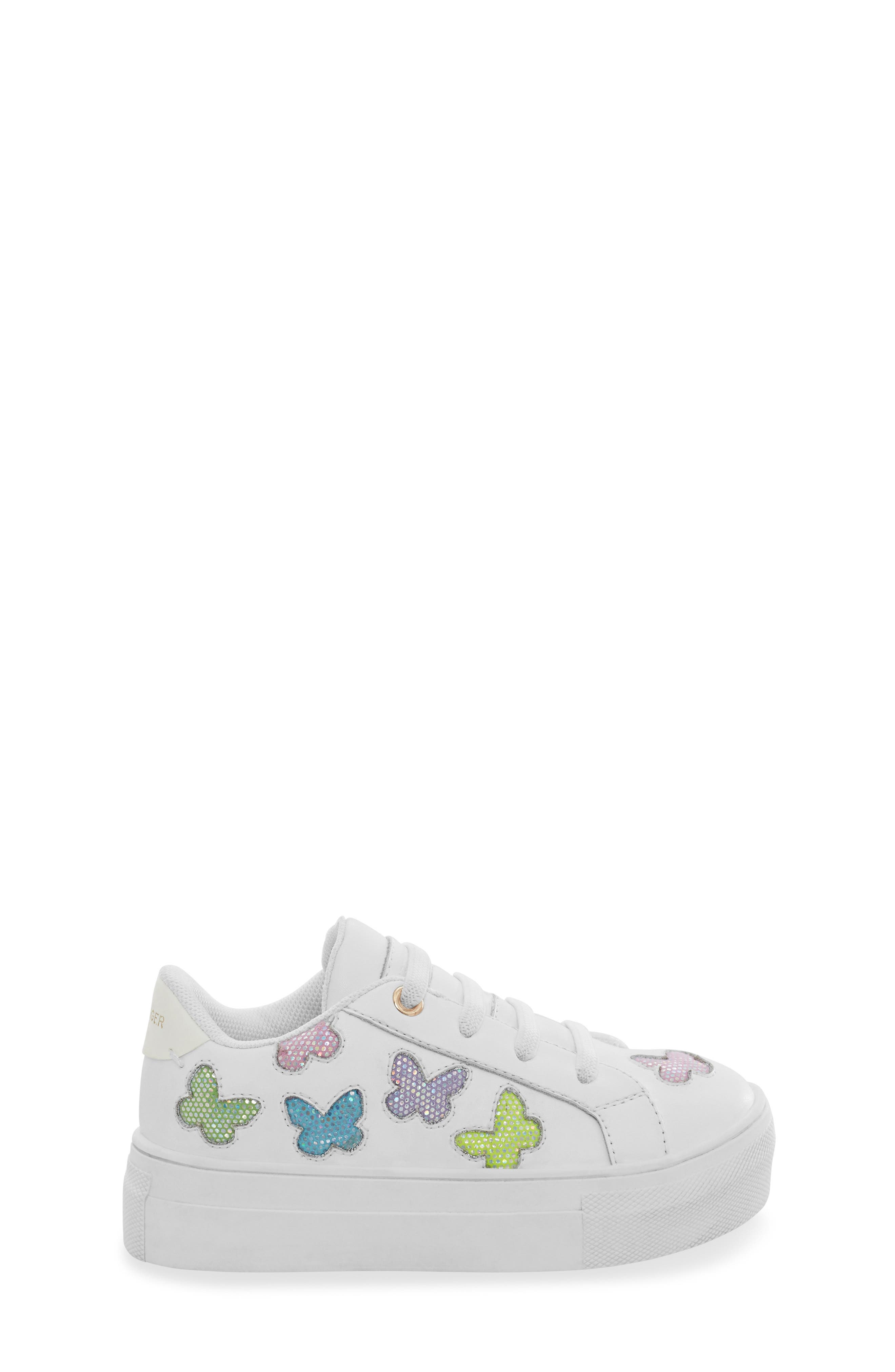 Kurt Geiger London Kids' Mini Laney Butterfly Sneaker, Alternate, color, 
