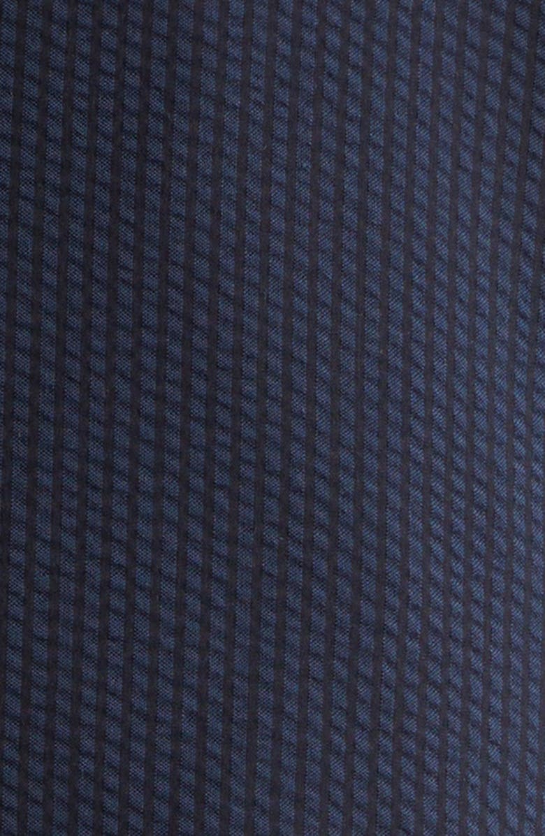 Thom Browne Armband Wool Seersucker Unconstructed Sport Coat, Alternate, color, Navy