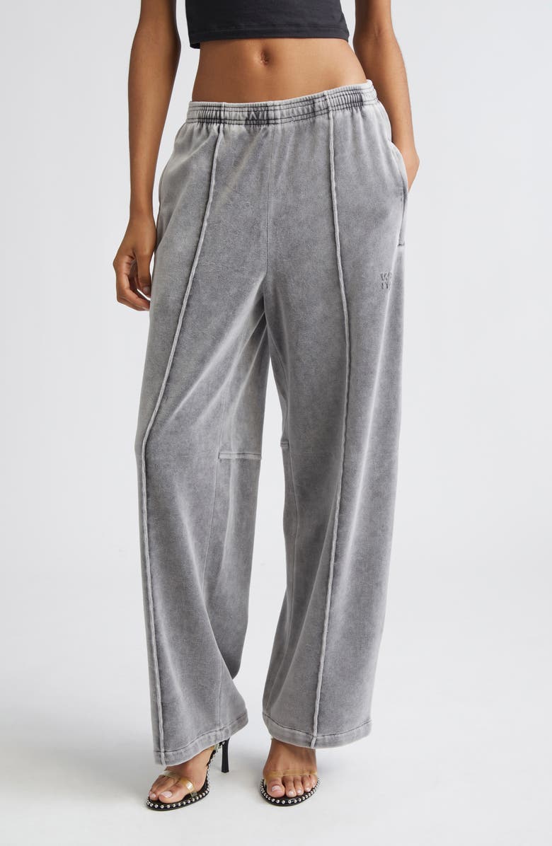 Alexander Wang Ombré Velour Track Pants, Main, color, Washed Alloy