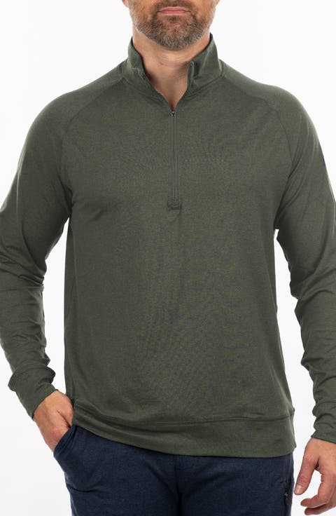 Jersey Quarter Zip Sweatshirt