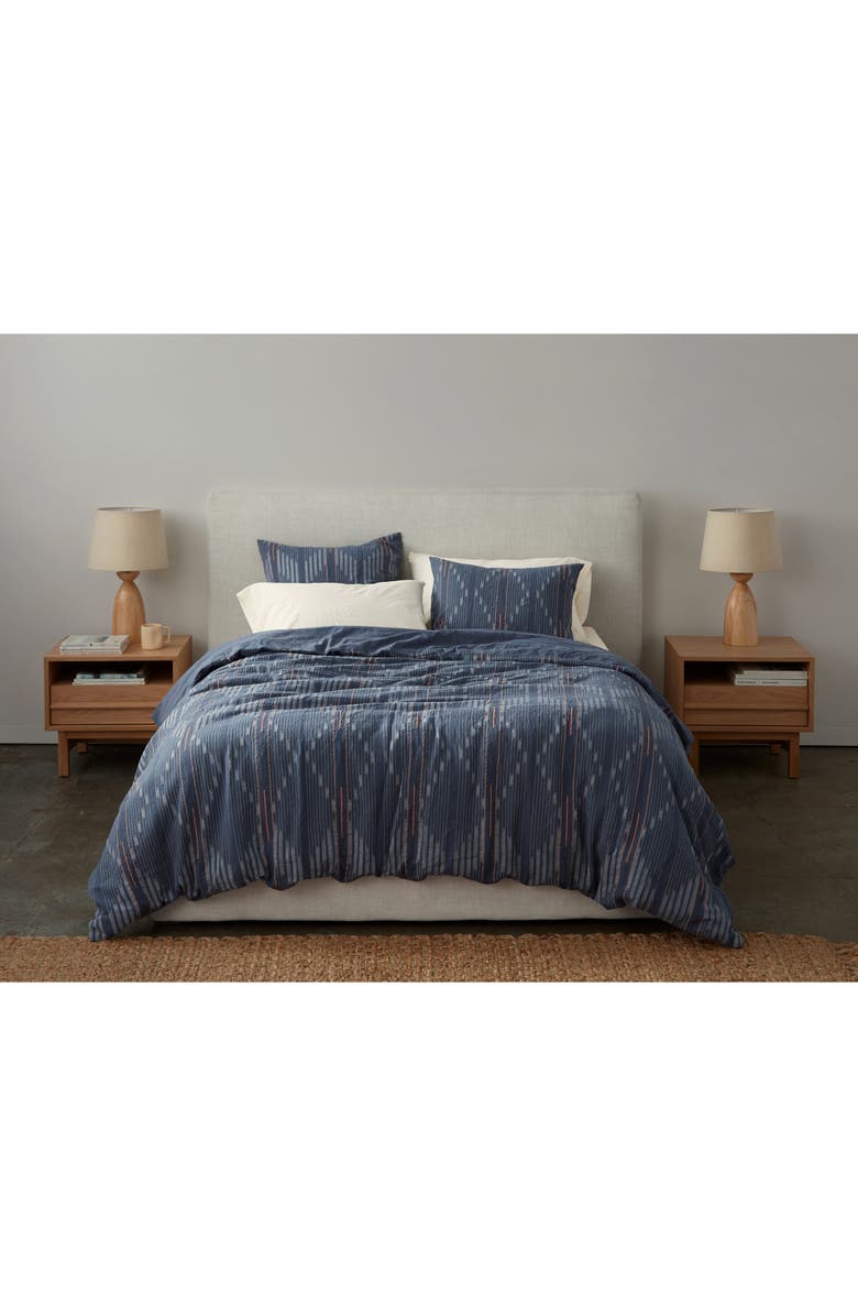 Coyuchi Morelia Jacquard Organic Cotton Euro Sham, Alternate, color, Harvest