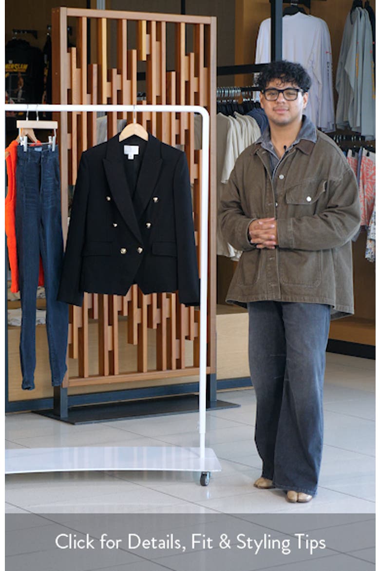 Double Breasted Twill Blazer video