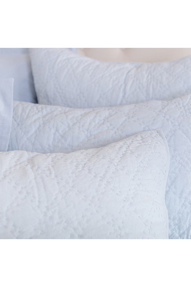 26" x 26" Sutton Fog Cotton Euro Sham - Machine Washable, Alternate, color, Blue
