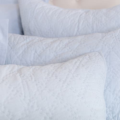 Elisabeth York Sutton Fog King Sham In White