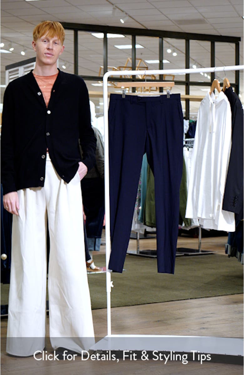 Turin Virgin Slim Fit Wool Pants, sales video thumbnail