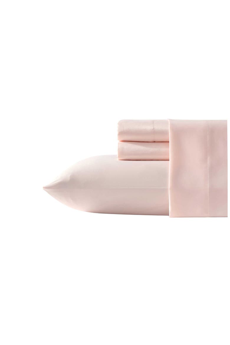 Satin Bliss Solid Sheet Set, Main, color, LIGHT PINK