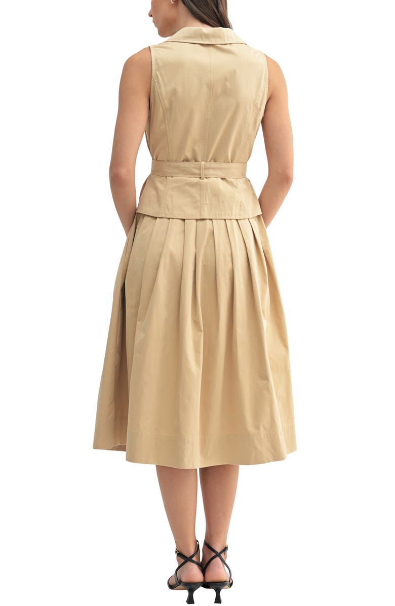 Mila Mae Halter Neck A-Line Midi Dress, Alternate, color,