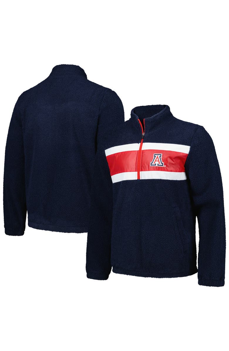 G-III SPORTS BY CARL BANKS Men's G-III Sports by Carl Banks Navy Arizona Wildcats Pinch Runner Half-Zip Top, Main, color, Navy