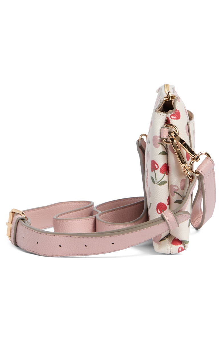 Nanette Lepore Noa Convertible Wallet, Alternate, color, Cherry Hearts Ballet Slippers