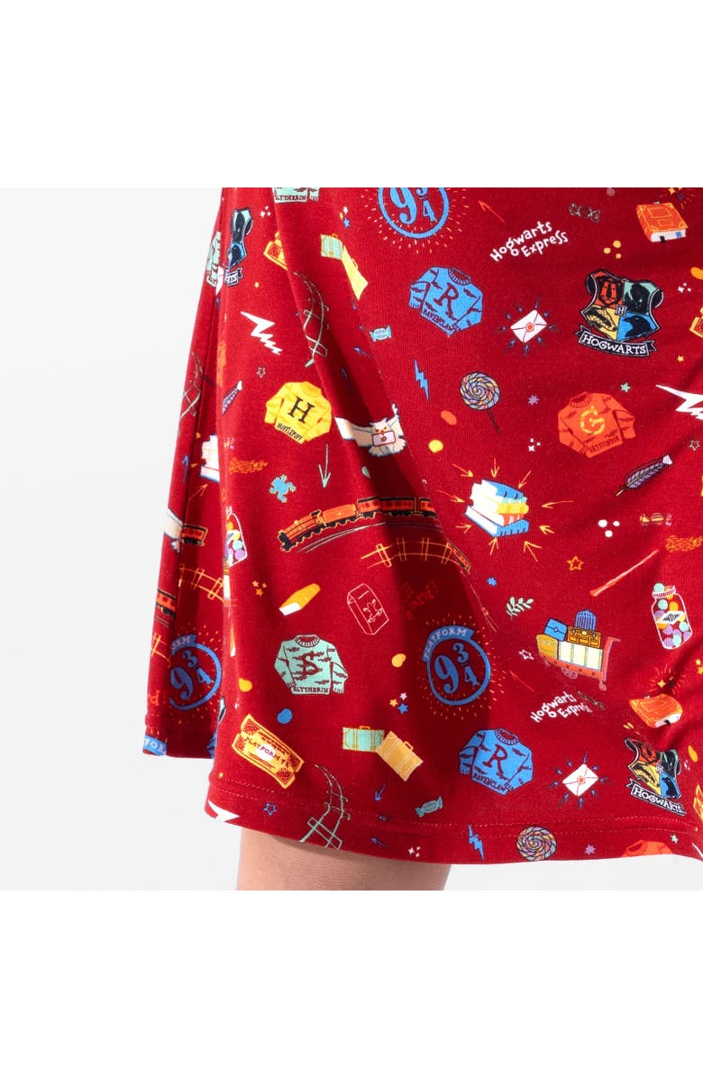 Bellabu Bear Kids' Hogwarts Express Short Sleeve Dress, Alternate, color, Hogwarts Express