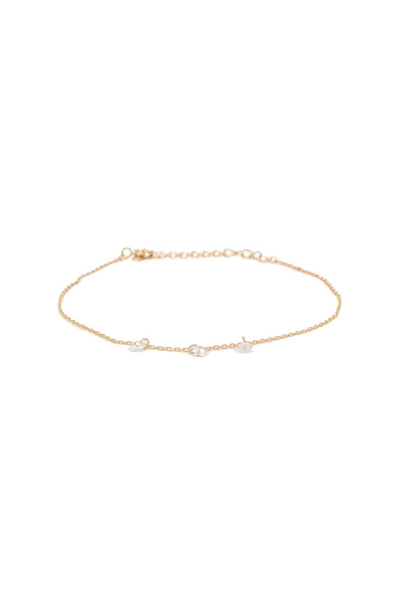 Sterling Silver 18k Gold Plated Emmeline Bracelet Delicate Design, Main, color, Gold