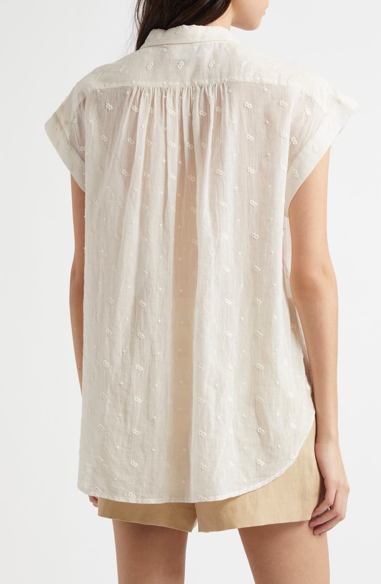 Nili Lotan Normandy Embroidered Shirt, Alternate, color, 