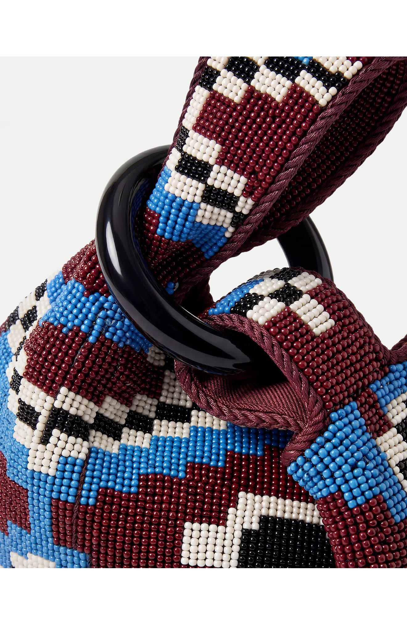 Veronica Beard Beaded Swing Top Handle Bag, Alternate, color, Wine Multi