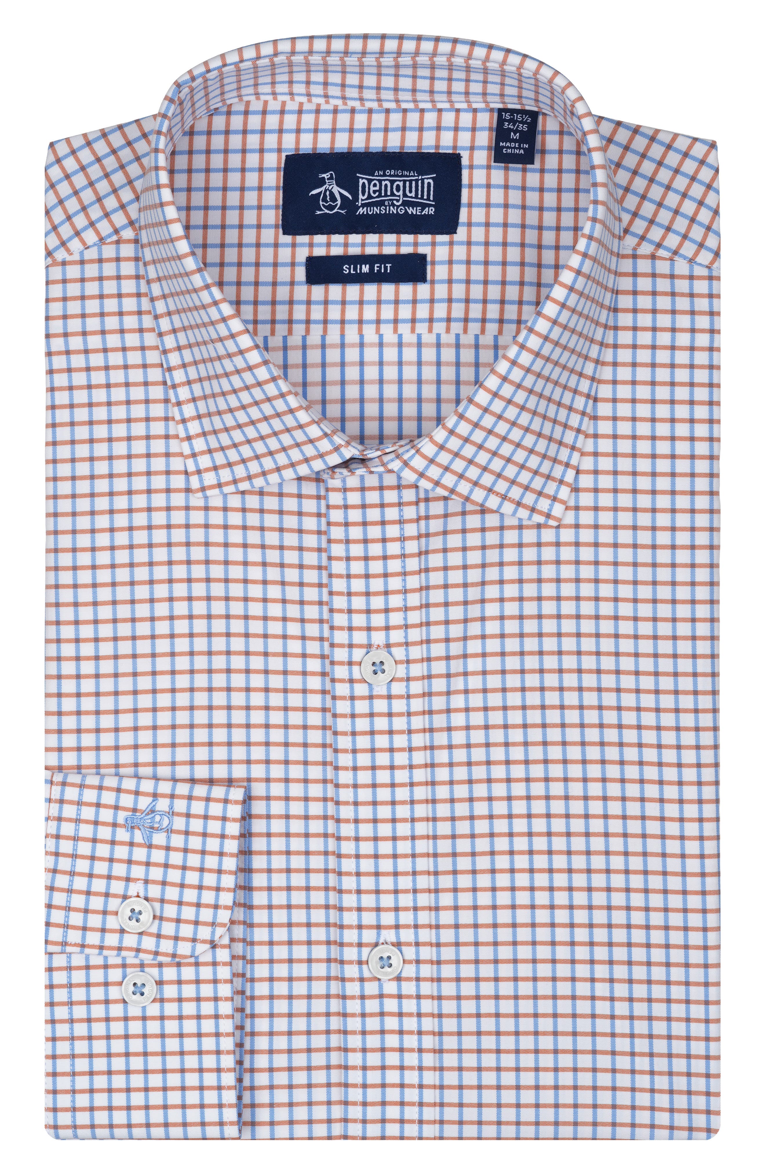 Original Penguin Slim Fit Summer Check Dress Shirt