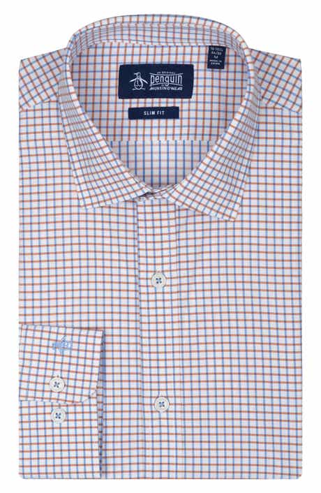 Original Penguin Slim Fit Summer Check Dress Shirt