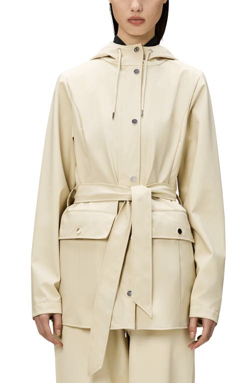 Shop Rains Curve Waterproof Rain Jacket In Dune