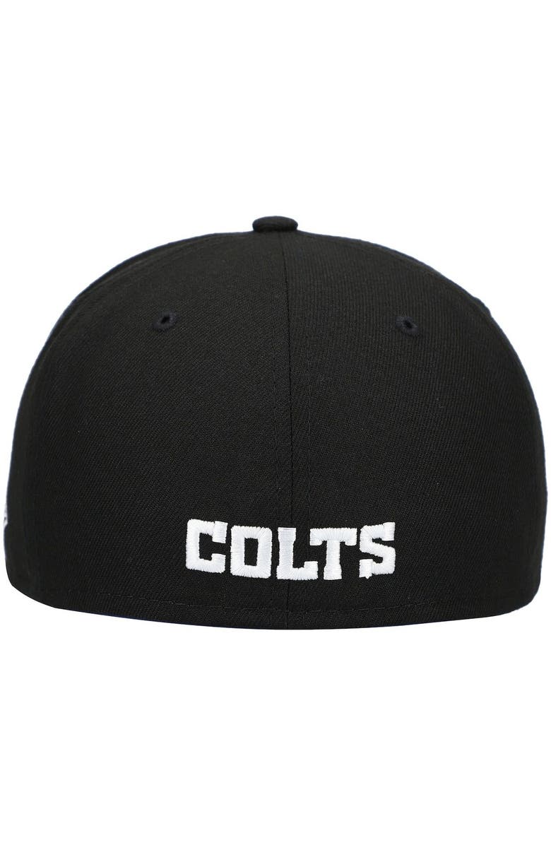New Era Men's New Era Black Indianapolis Colts Omaha 59FIFTY Fitted Hat, Alternate, color, Black