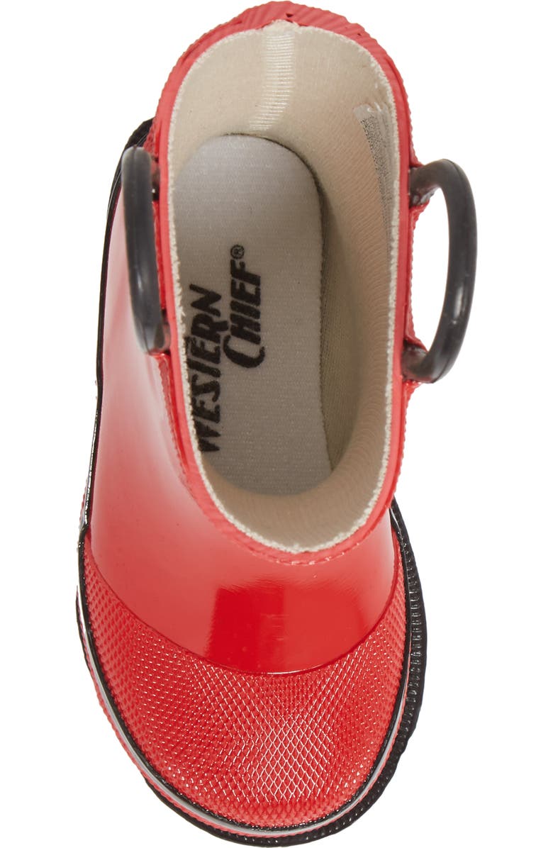 Western Chief Kids' Western Chief Fire Chief 2 Rain Boot, Alternate, color, Red