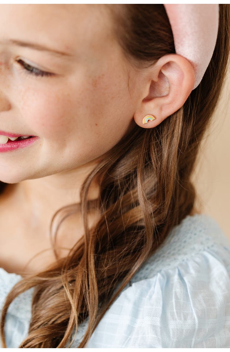 Pip Pop Pastel Rainbow Stud Earrings, Alternate, color, Multi