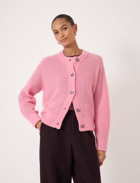 Raven Wool Blend Cardigan