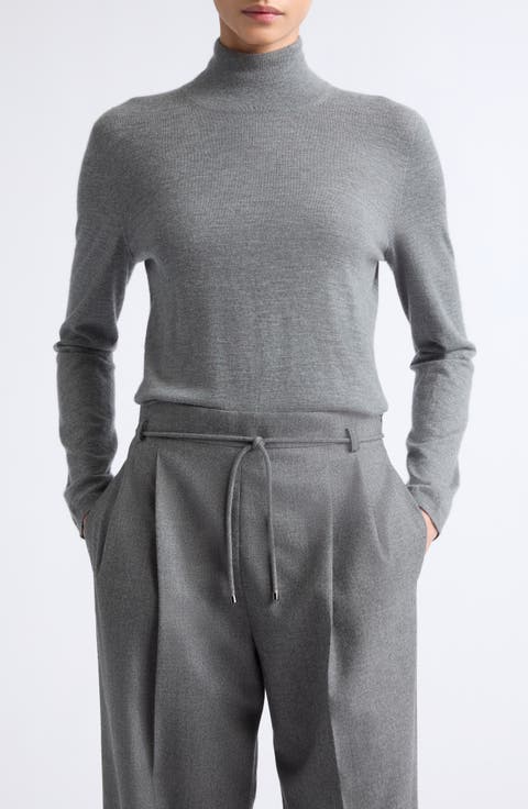 Mock Neck Long Sleeve Sweater