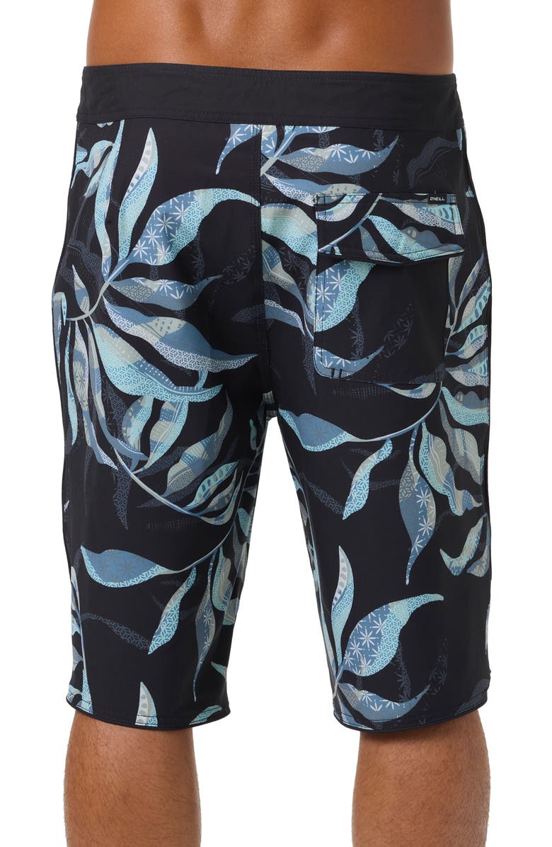 O'Neill Hyperfreak Mysto Scallop Swim Trunks, Alternate, color, Black