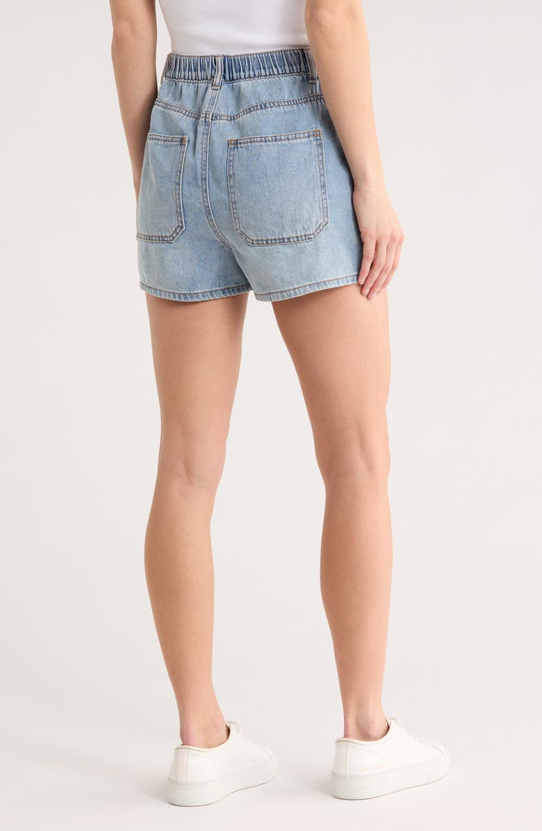 Kensie The Patch Pocket Denim Shorts, Alternate, color, Brisbane