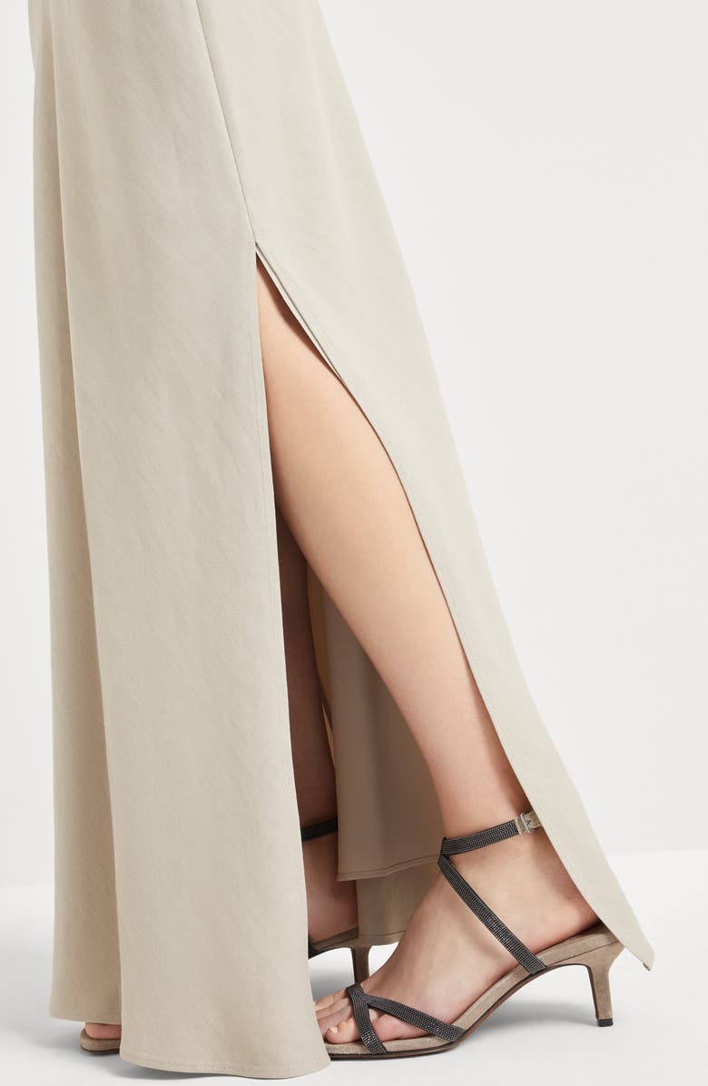 Brunello Cucinelli Bias-cut skirt, Alternate, color, 