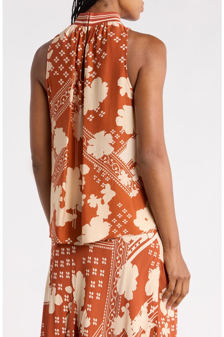 Denise Print Top, Alternate, color, AMBER COMBO