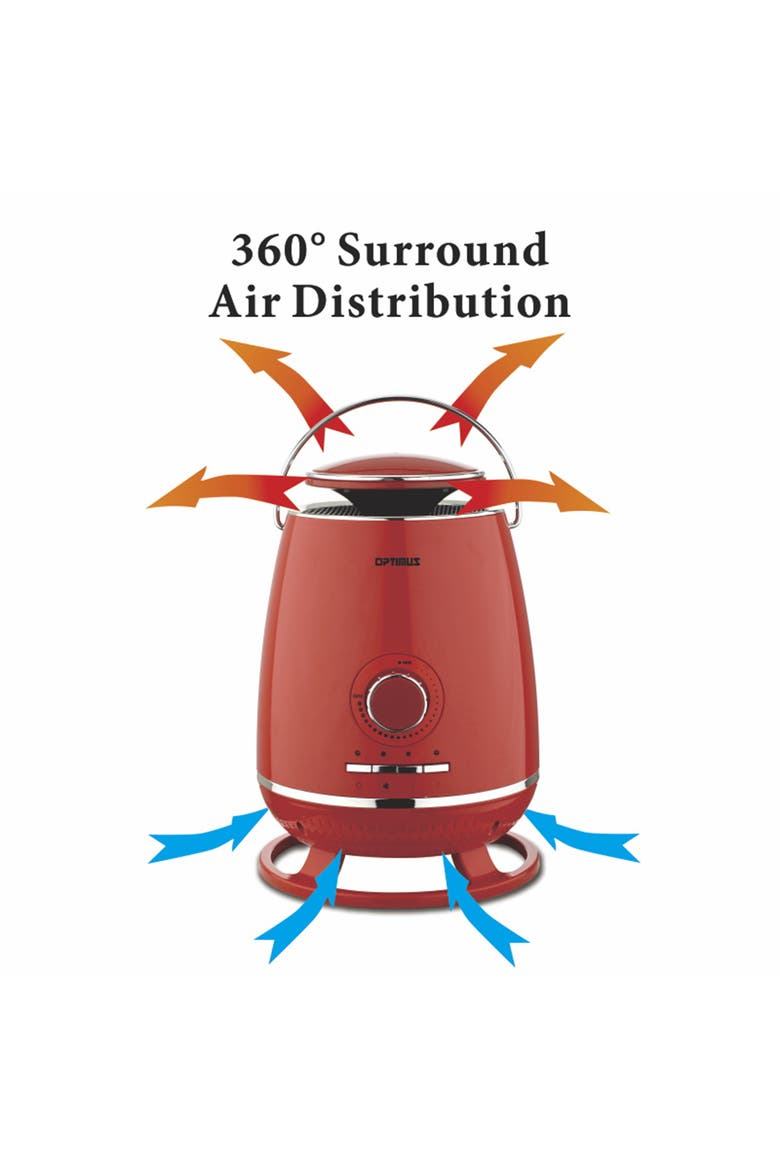 Portable 360 Surround Ceramic Heater w/ Thermostat, Alternate, color, Black