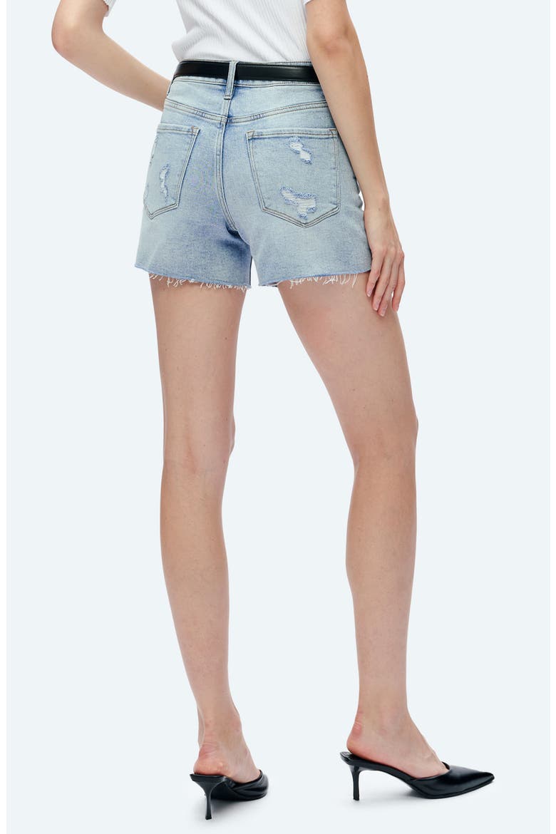 Ava Cutoff Denim Shorts, Alternate, color, WAVE
