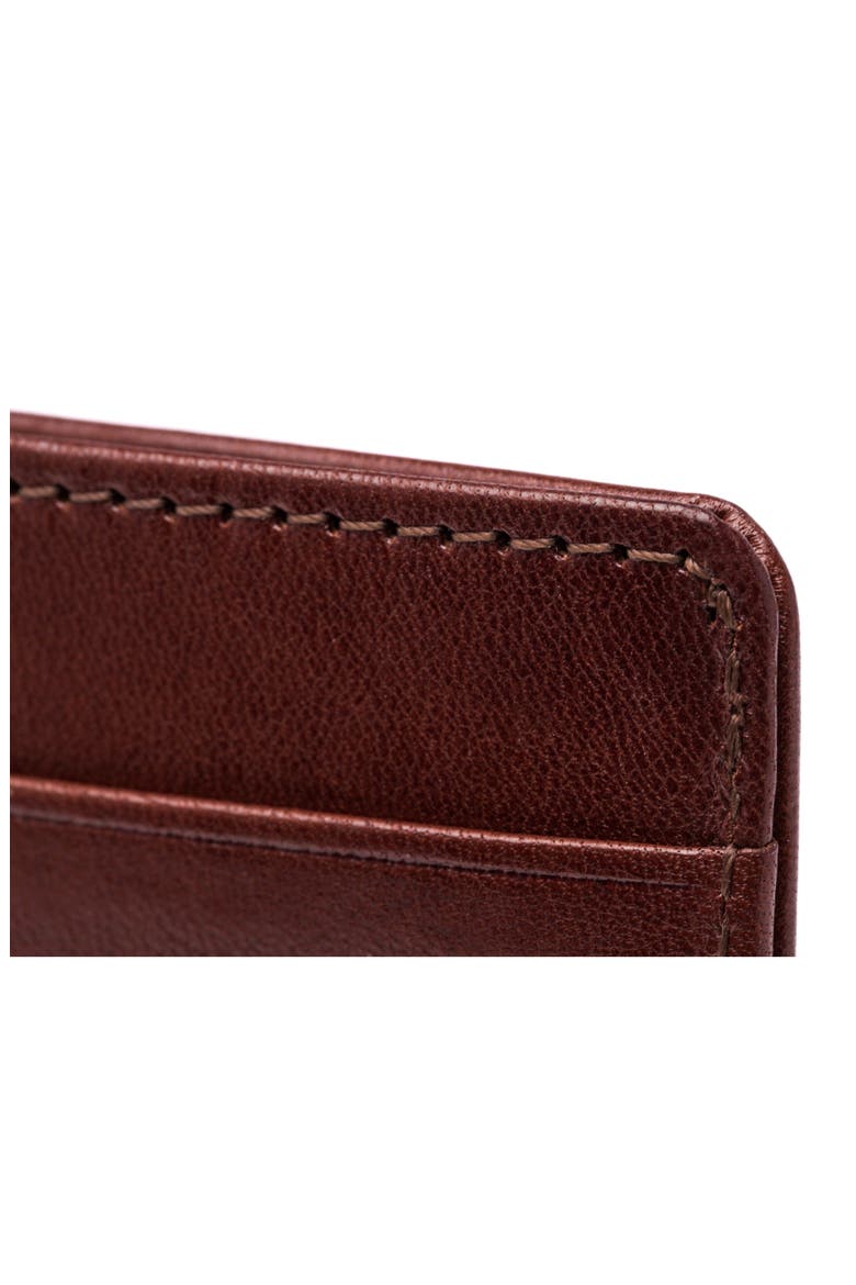 Old Leather Front Pocket Wallet, Alternate, color, DARK BROWN