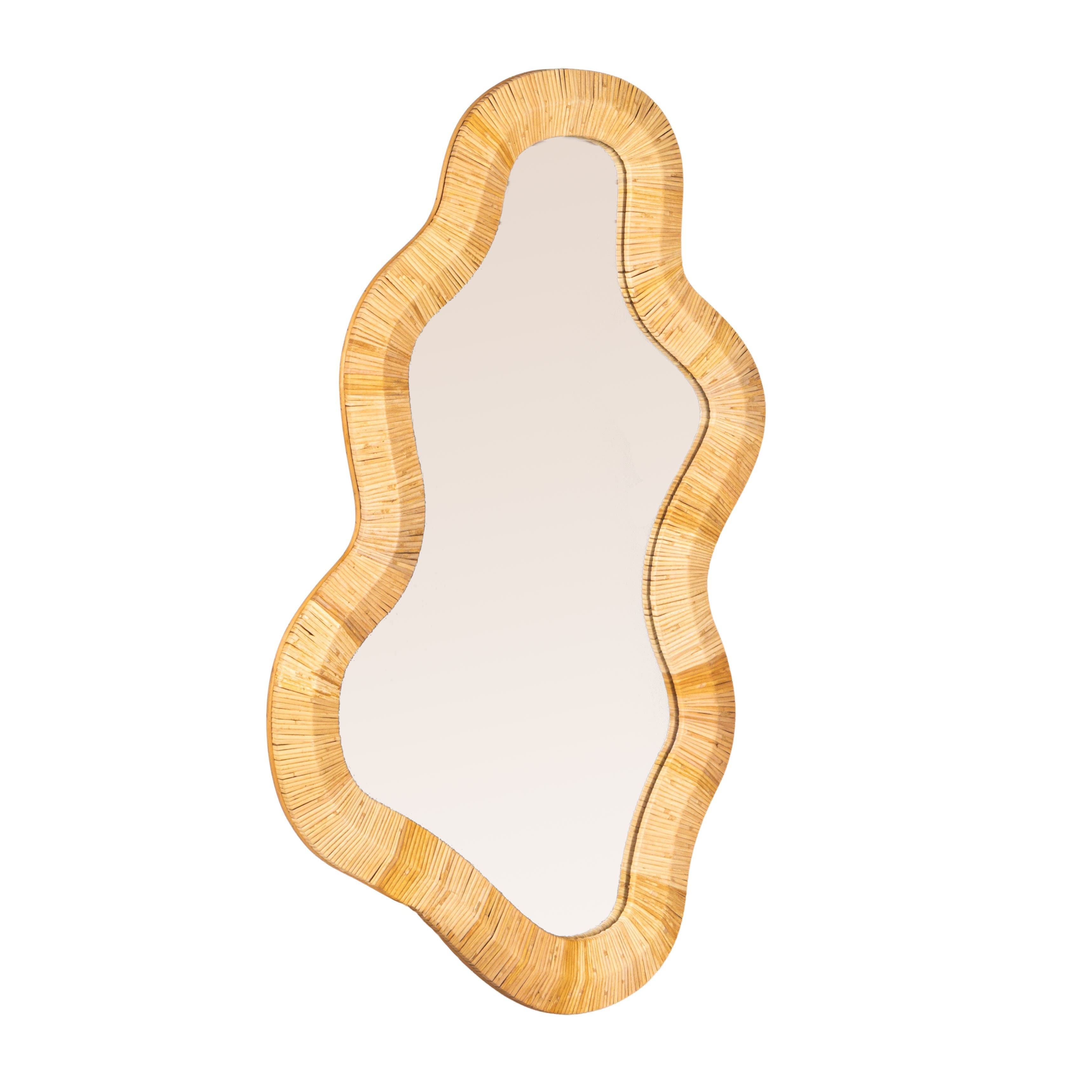 Olive Grove Wavy Wall Mirror