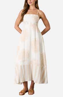 Blu Pepper Shell Print Midi Sundress