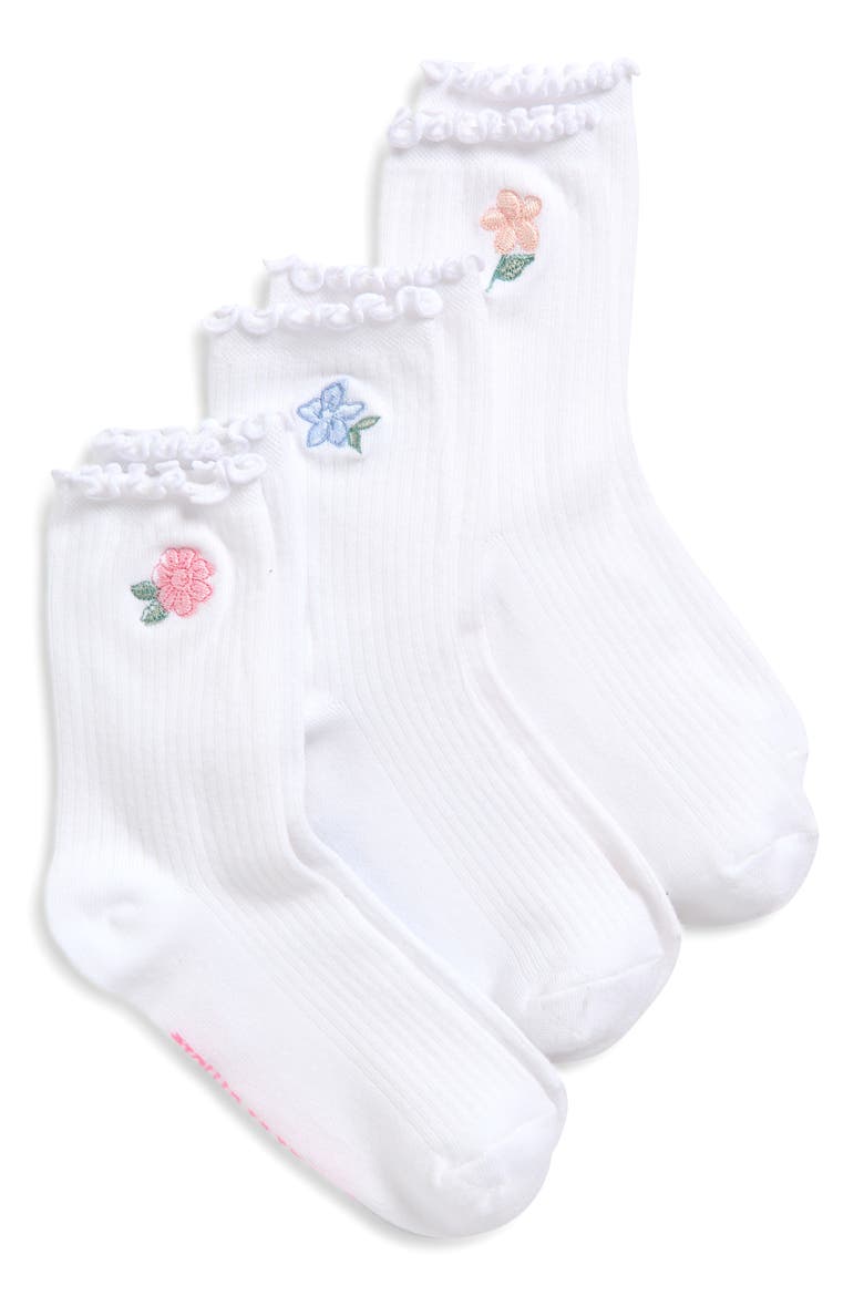 Kids' Icon Assorted 3-Pack Crew Socks, Main, color, 001WHITE