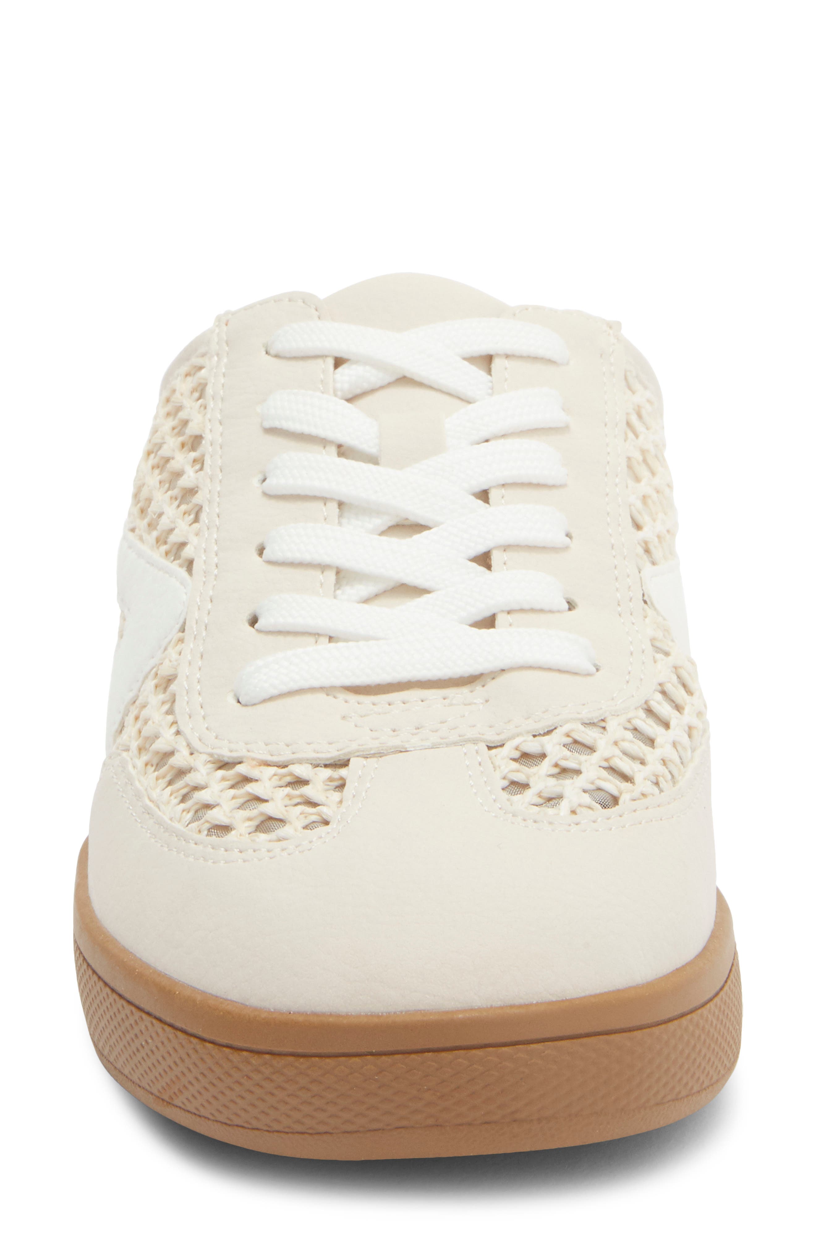 DV by Dolce Vita Vitally Faux Shearling Lined Mule Sneaker, Alternate, color, Off White Woven