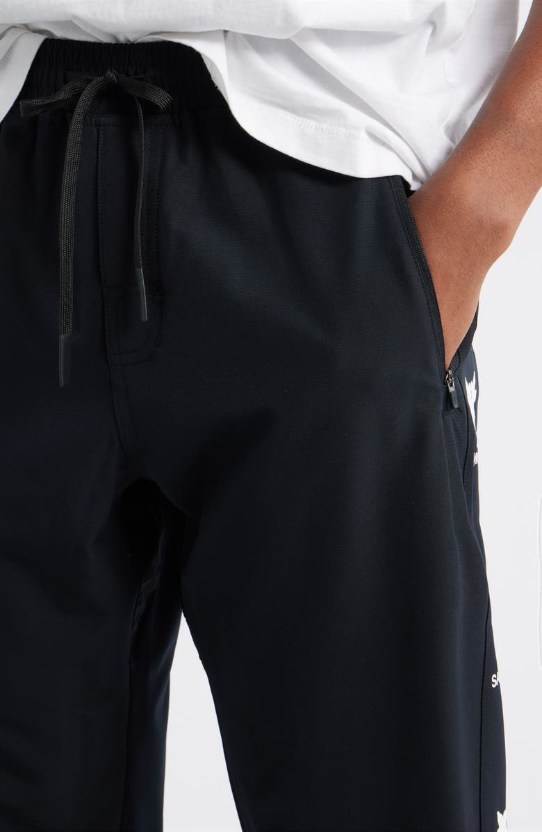 SANTO STUDIO Tempo Faith Over Fear Tech Pants, Alternate, color, Black