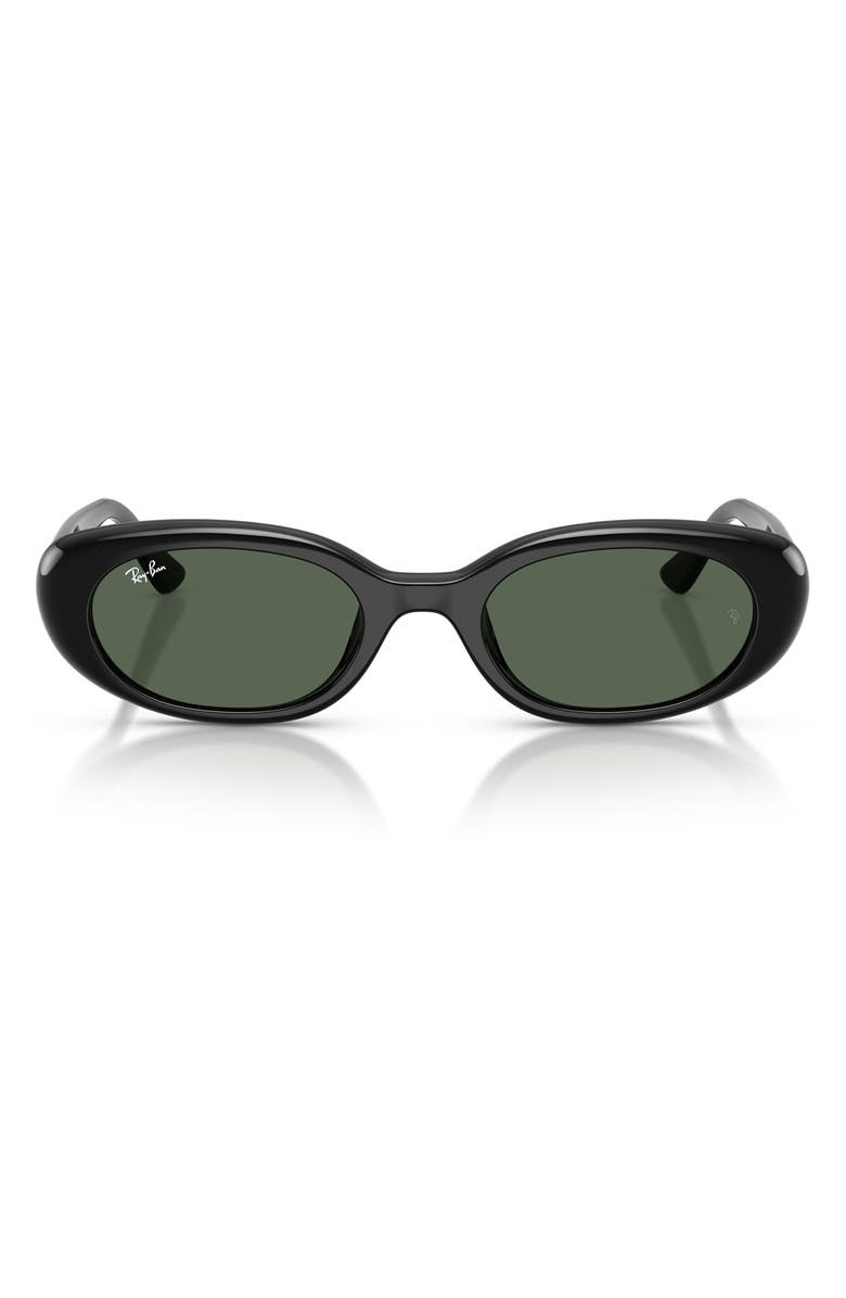 Ray-Ban 53mm Pillow Sunglasses, Main, color, Black / Dark Green
