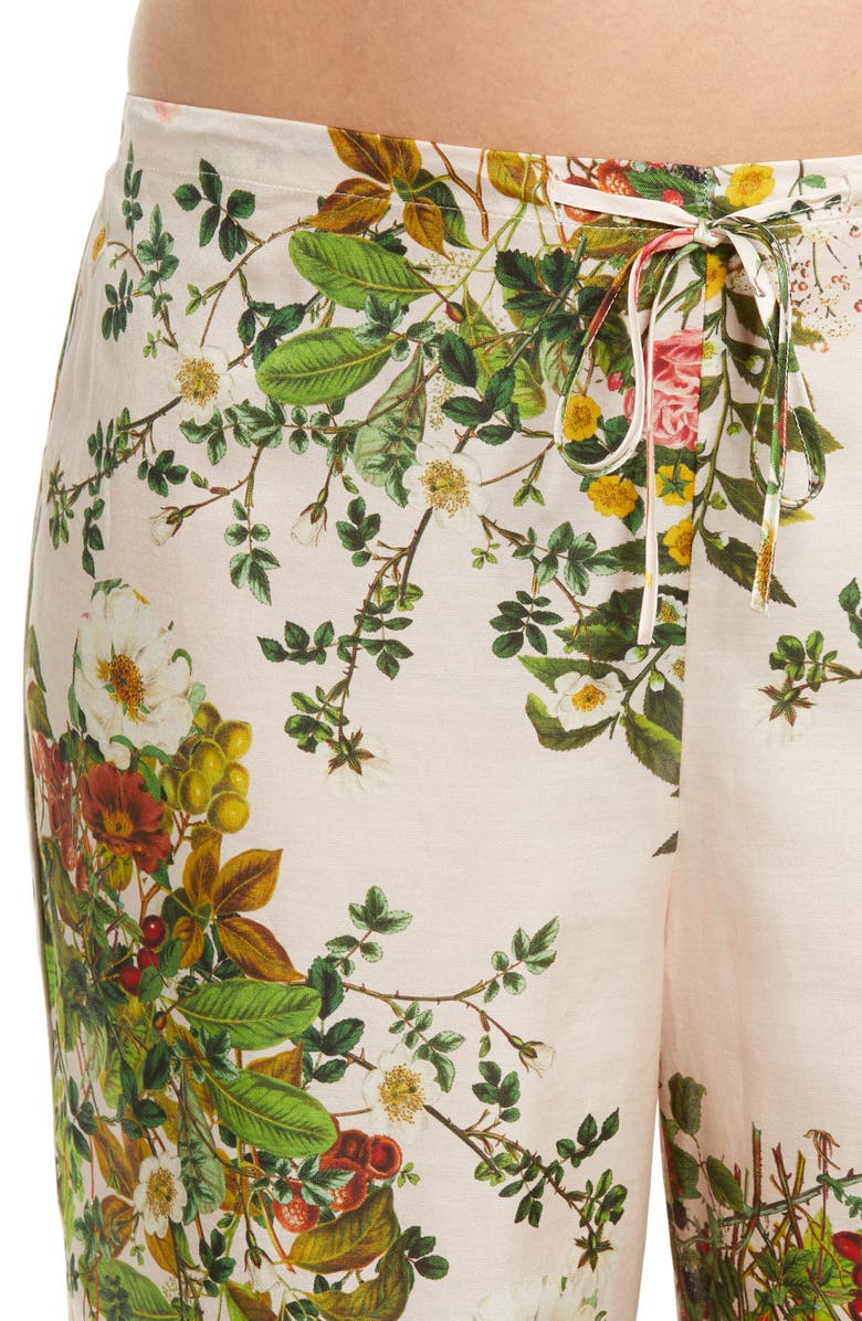 Papinelle x Karen Walker Love Letter Cotton & Silk Pajamas, Alternate, color, 