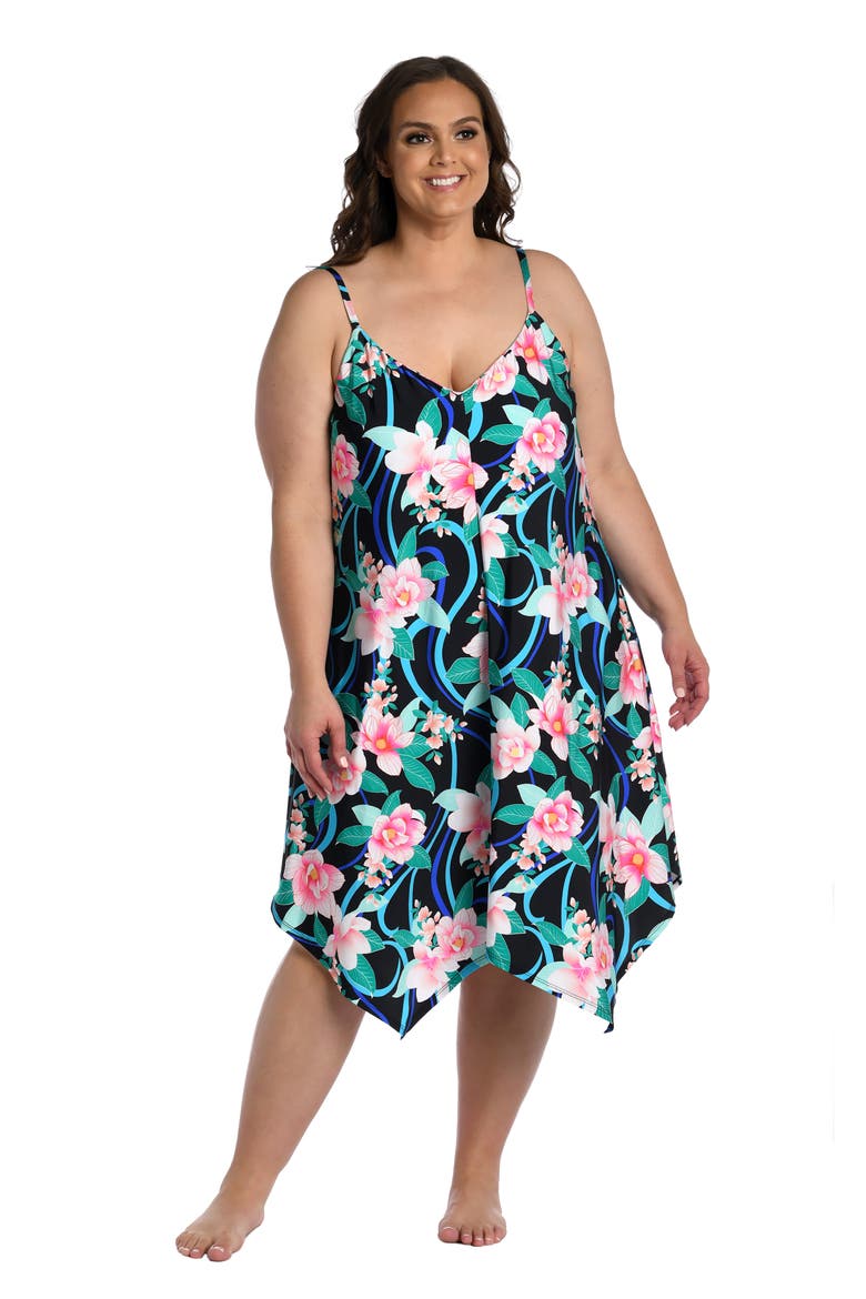 Nightfall Cover-Up Scarf Dress, Alternate, color, BLACK