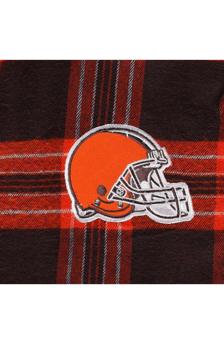 CONCEPTS SPORT Women's Concepts Sport Brown/Orange Cleveland Browns Plus Size Badge T-Shirt & Pants Sleep Set, Alternate, color, 