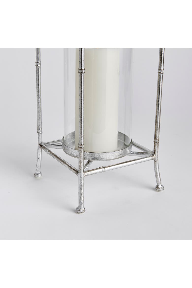 Daphne Lantern Candle Holder Large, Alternate, color, Silver