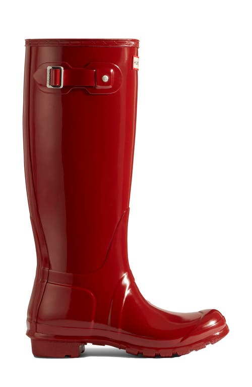 HUNTER HUNTER REFINED TALL GLOSS WATERPROOF RAIN BOOT 