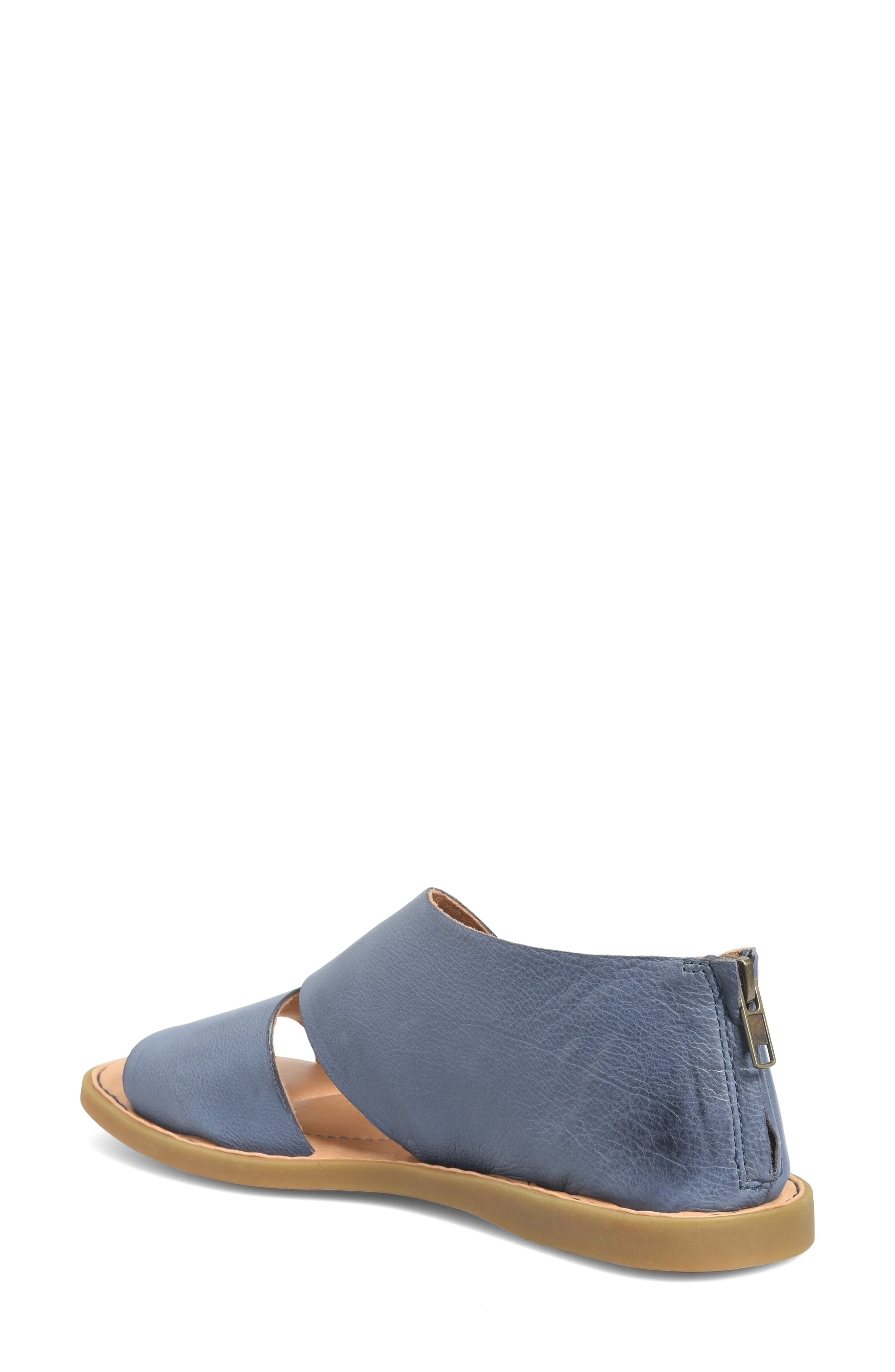 Mila Sandal, Alternate, color, NAVY LEATHER