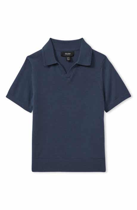Reiss Kids' Duchie Jr. Wool Johnny Collar Polo
