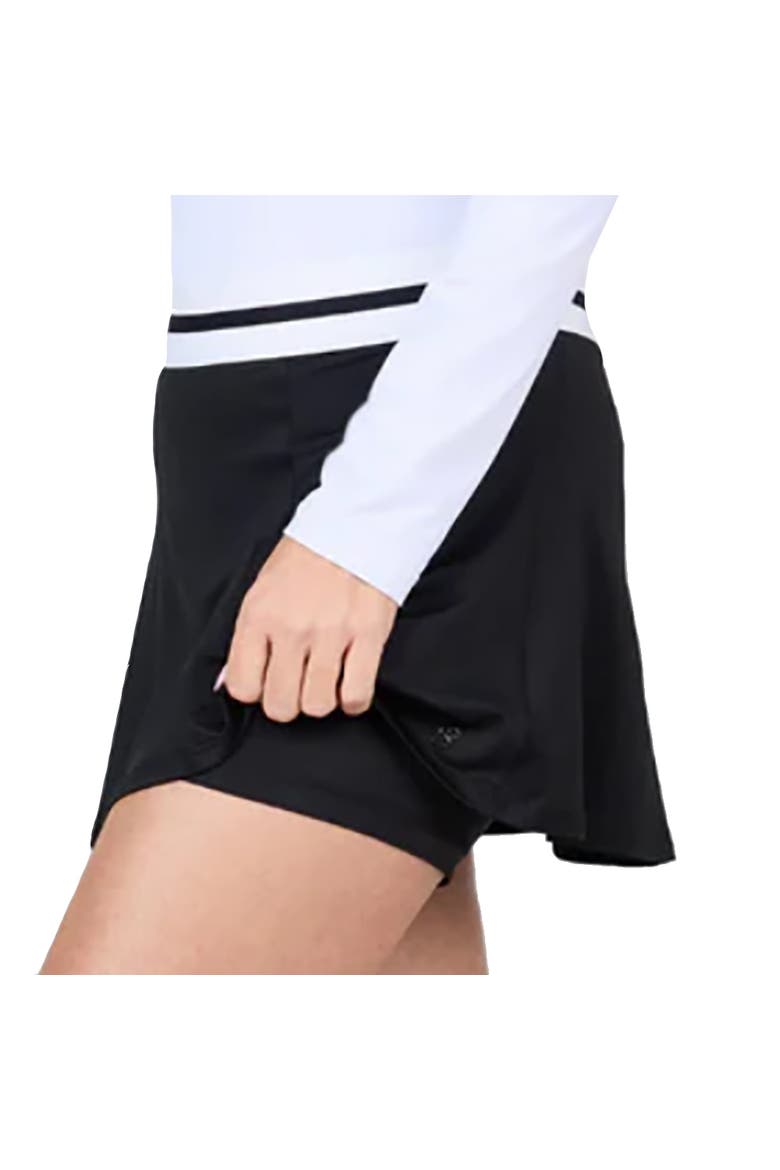UV Colors High-Waist 14 Inch Womens Tennis Skirt, Alternate, color, Black