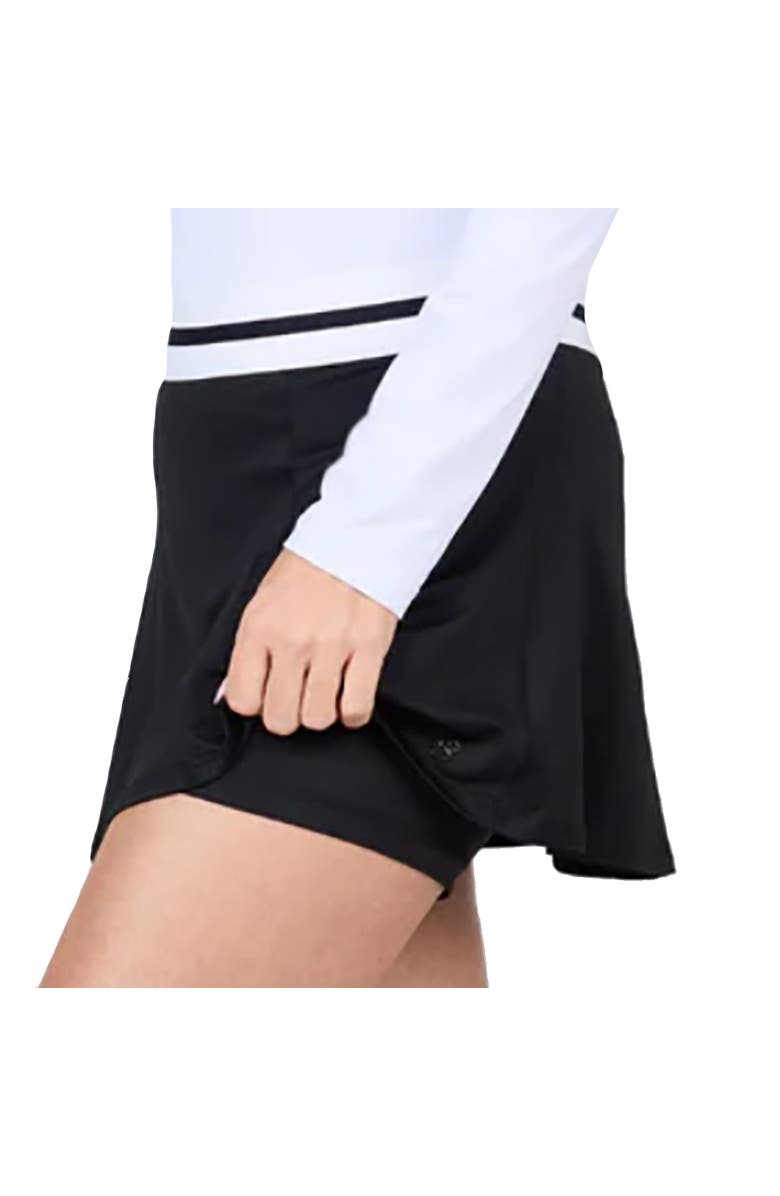 Sofibella UV Colors High-Waist 14 Inch Womens Tennis Skirt, Alternate, color, Black