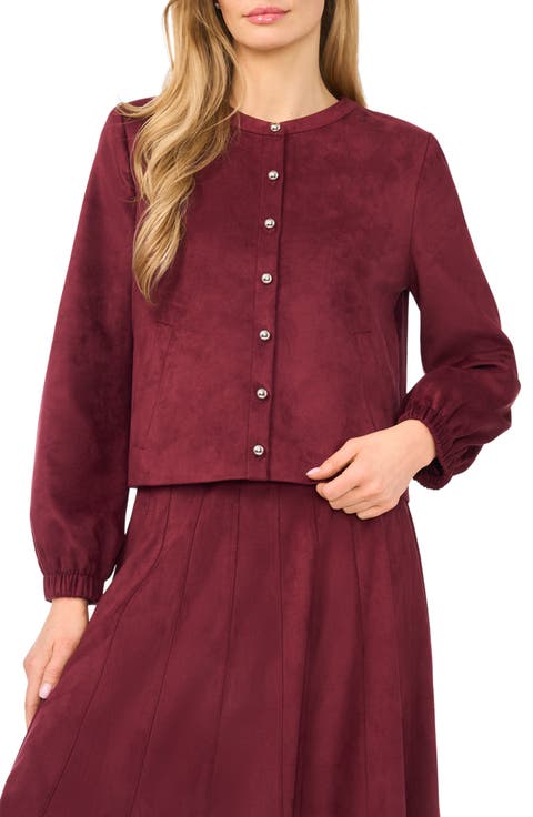 Faux Suede Jacket