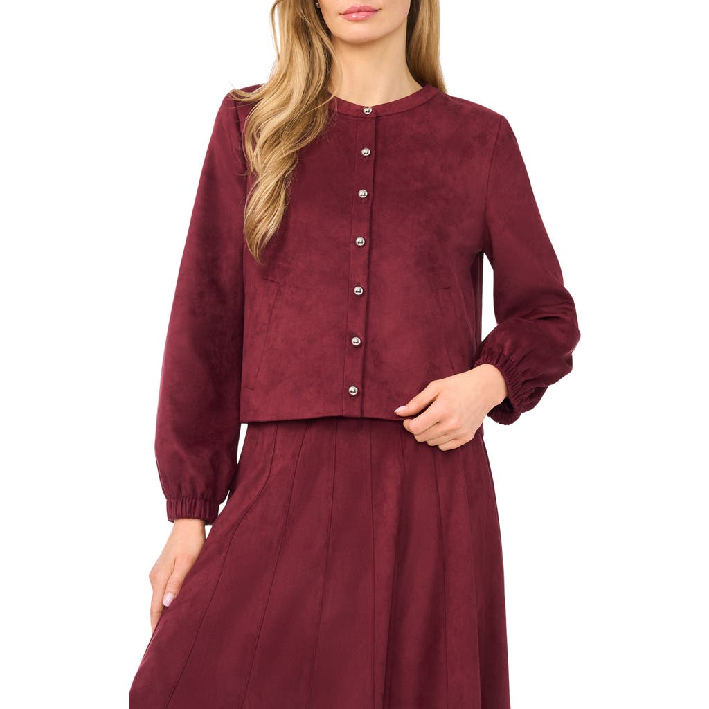 Halogenr Halogen(r) Faux Suede Jacket In Winterberry